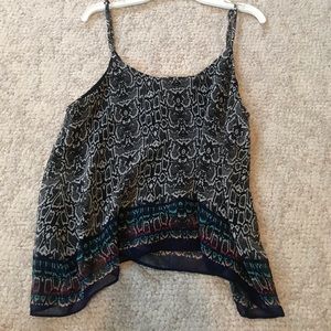 Flowy snakeskin tank top